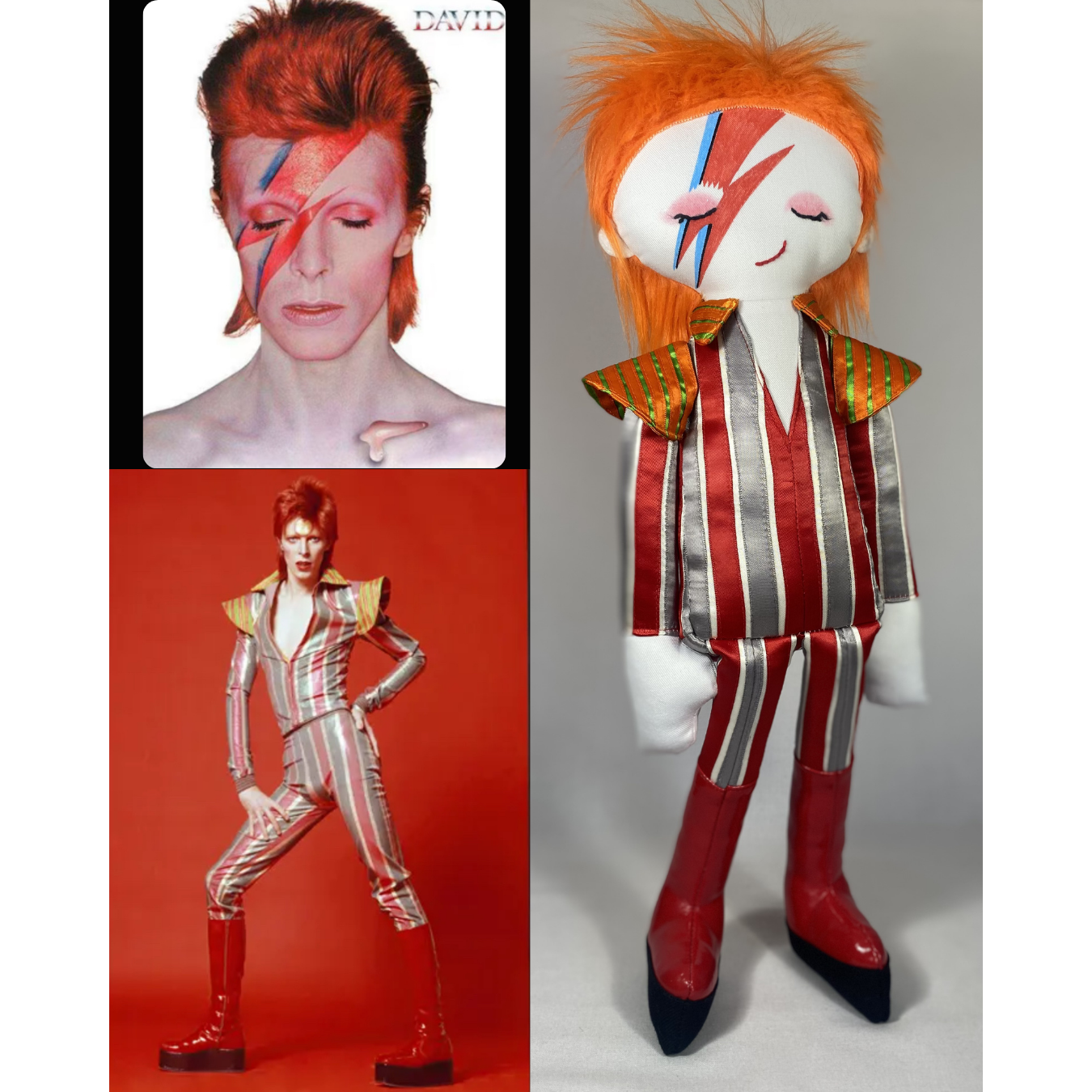 Bowie rag doll